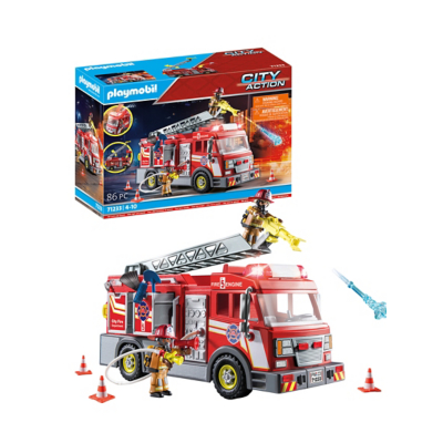 Playmobil City Action Fire Engine with Flashing Lights