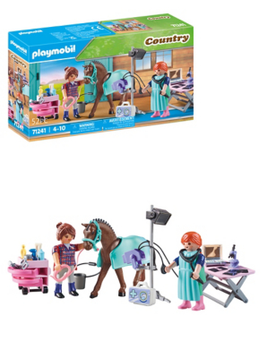 PLAYMOBIL 71241 Country Veterinarian for Horses Toys & Character