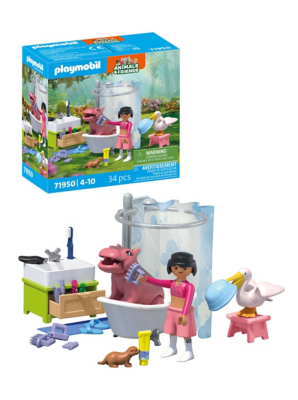 PLAYMOBIL 71950 Animals Friends Bathing Day Toys Character