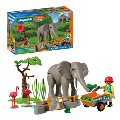 Playmobil 72068 Elephant with Zookeeper Promo Pack
