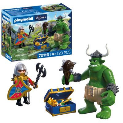 Playmobil Troll With Lion Knight Treasure, Multi