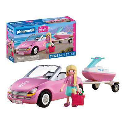 Playmobil x Barbie Convertible - 72123 Playset | Size: 1 Pack