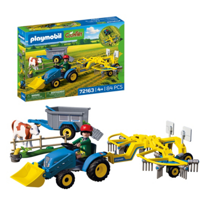 Playmobil Small Tractor With Hay Swather, Multi