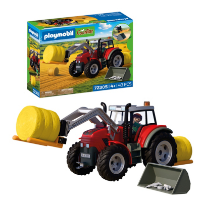 Playmobil Large Tractor With Hay Bales, Multi