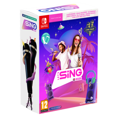 Let's Sing 2025 - 2 Mic Pack - Nintendo Switch