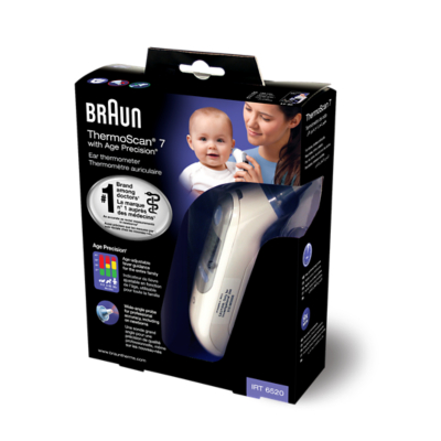 Braun ThermoScan 7 Age Precision Ear Thermometer in White