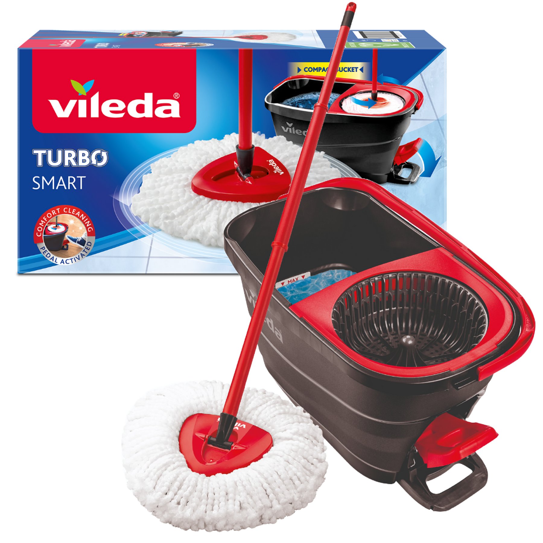 gemakkelijk dienen stap Vileda Turbo Smart Mop and Bucket Set | Home | George at ASDA