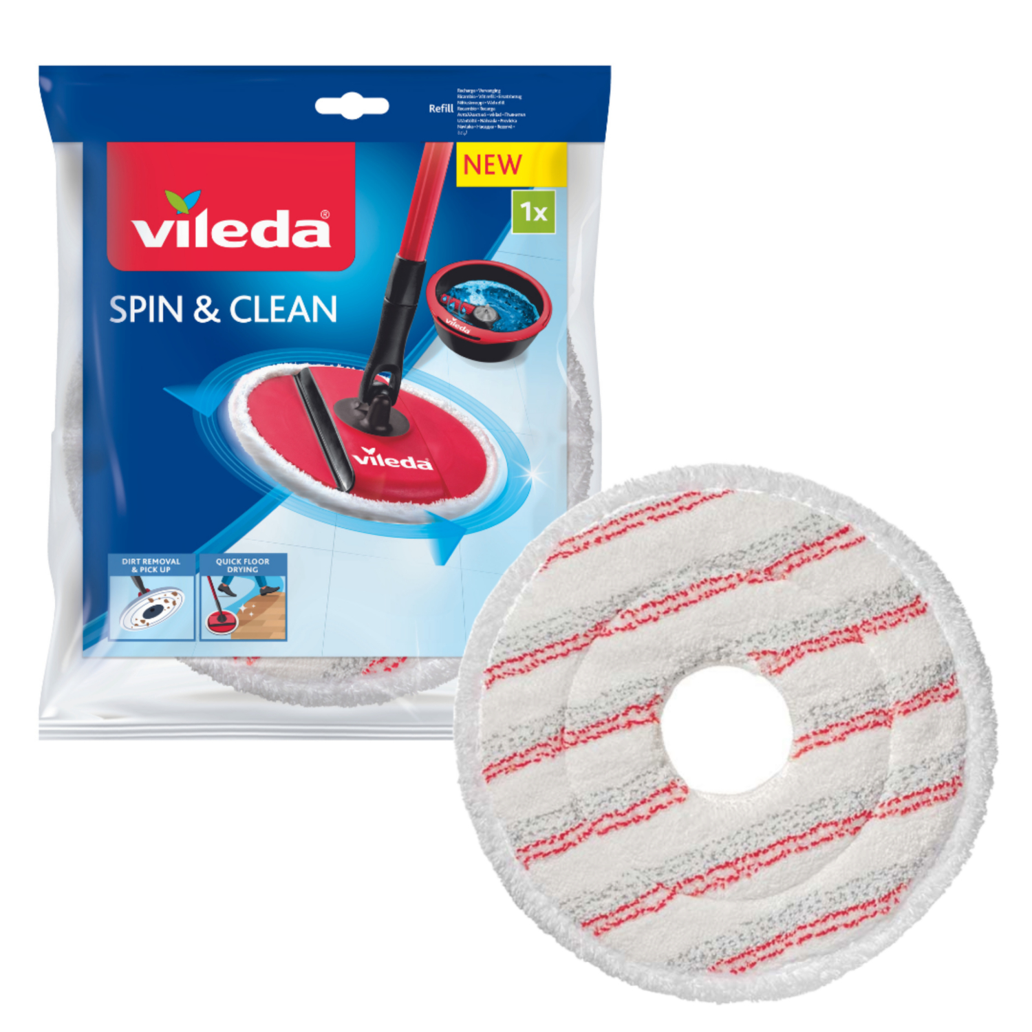 Vileda Spin And Clean Mop Refill - Image 6