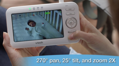 VTech VM5463 5 Inch Video Baby Monitor with Night Light & Projection Baby at ASDA