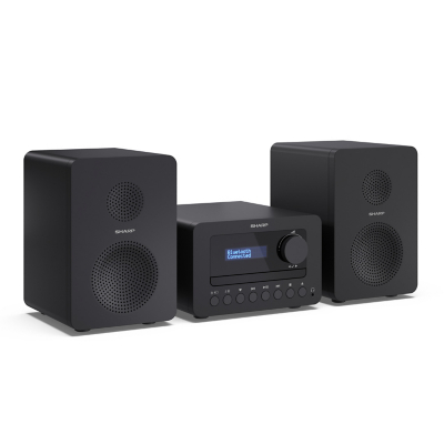 Sharp Xl-b520D(bk) Tokyo Hi-fi Micro Sound System With Dab+ Radio And Bluetooth - Black, Black
