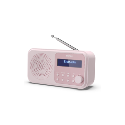 SHARP Tokyo DR-P420 Portable DAB+/FM Bluetooth Radio - Blossom Pink