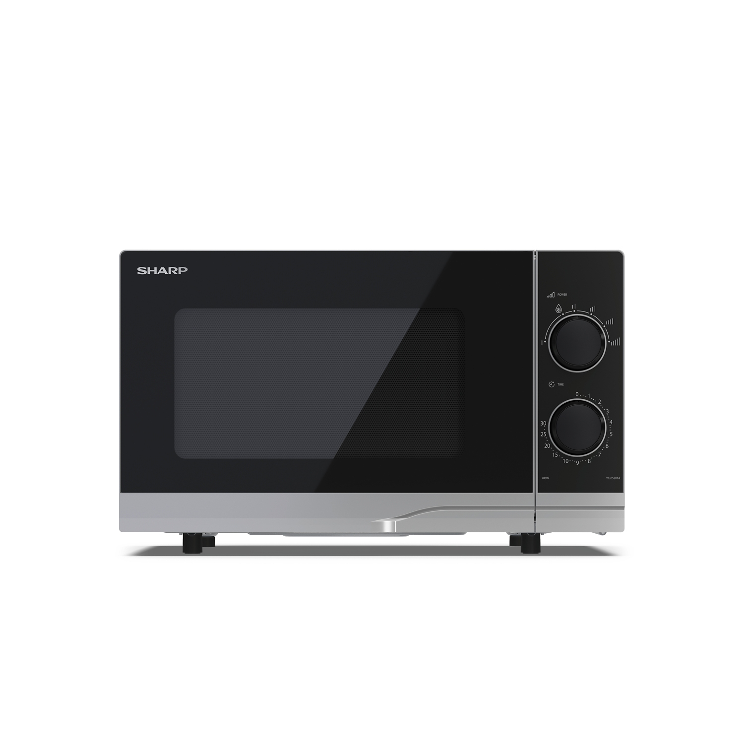 Sharp Silver Compact 20 Litre 700W Manual Control Microwave