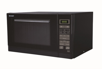 Sharp R372KM 25L 900W Solo Digital Microwave Black Electricals