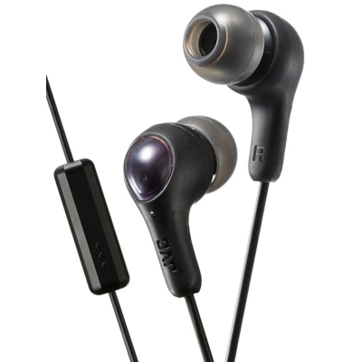 Jvc Gumy Plus In-ear Earphones With Remote & Microphone Black, Black