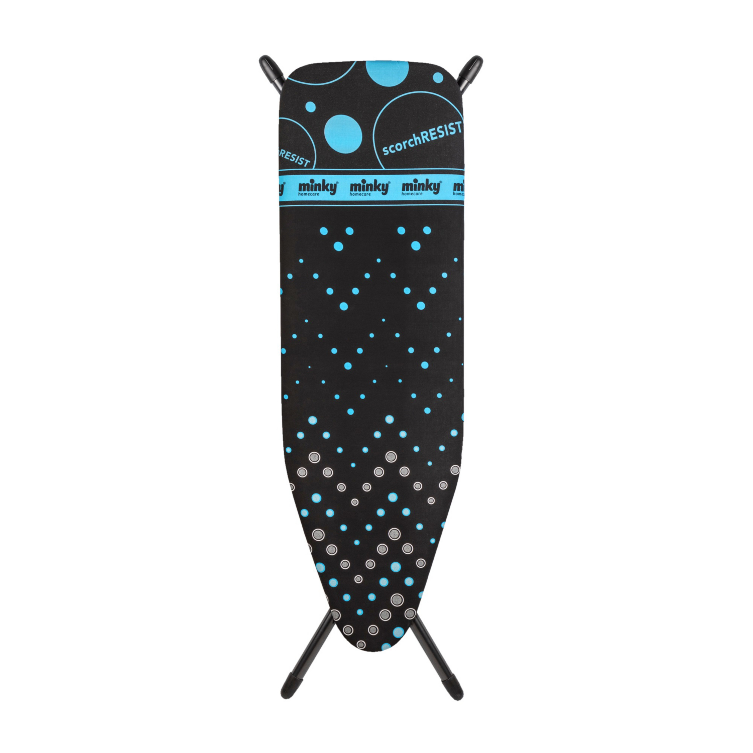 Minky Blue Hot Spot Ironing Board 38 X 122 Cm