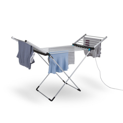 Extra Large Heated Clothes Airer with Wings, Timer, and Energy-Saving Cover | Wowcher