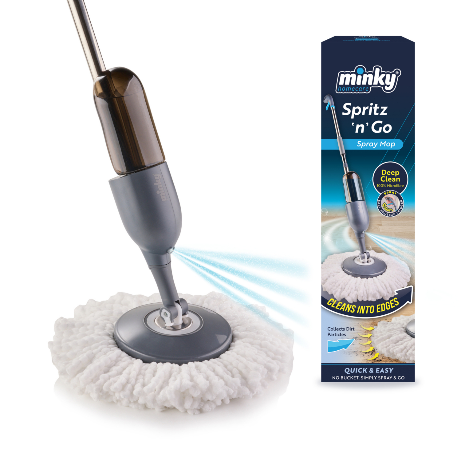 Minky Light Spritz 'N' Go Spray Mop With Refill
