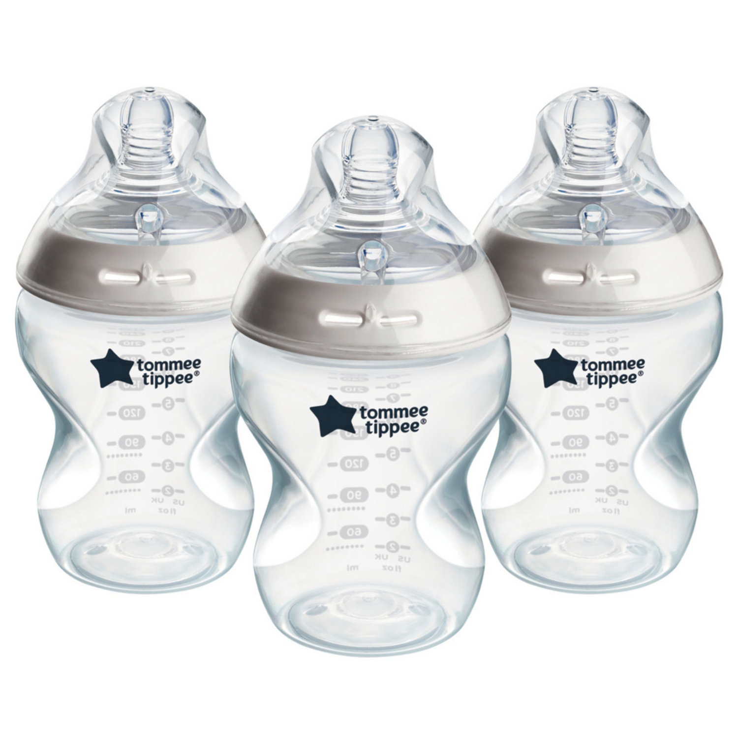 Tommee Tippee White 3X260ml Natural Start Baby Bottle
