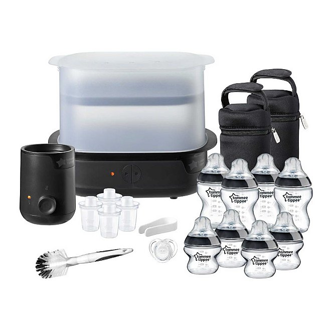 overholdelse hyppigt Bliv forvirret Tommee Tippee Closer to Nature Complete Feeding Set with Electric Steam  Steriliser | Baby | George at ASDA