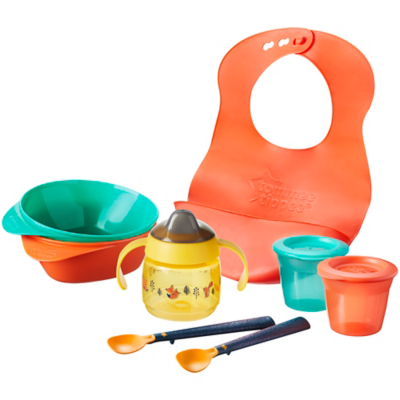 Tommee Tippee Weaning Starter Kit with Toddler Feeding Bowls and Spoons