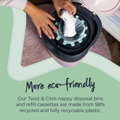 tommee tippee twist & click advanced sangenic nappy disposal bin