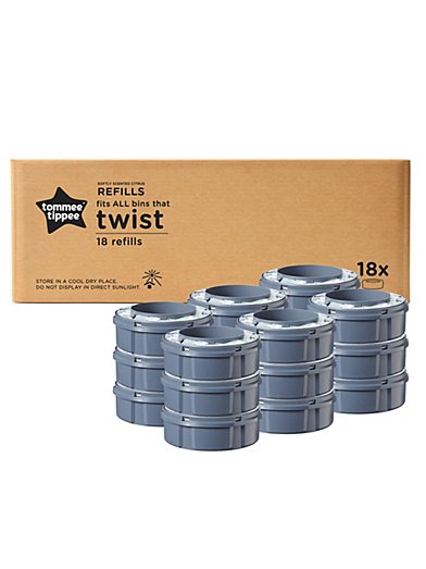 Tommee Tippee Twist & Click 6 Refill Cassettes with Free Nappy Bin – Mamas  & Papas UK