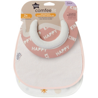 Tommee Tippee 2x Milk Feeding Bibs Baby George at ASDA