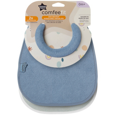 Tommee Tippee 2x Milk Feeding Bibs Baby George at ASDA