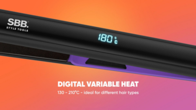 SBB Sleek & Chic Ceramic Hair Straightener Electricals at ASDA