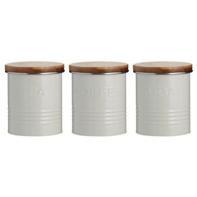 asda george tea coffee sugar canisters