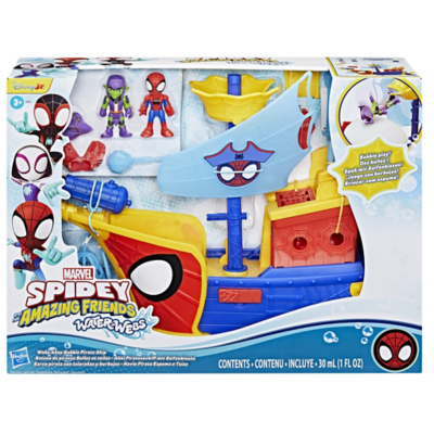 Marvel Water-Webs Webs Ahoy Bubble Pirate Ship Toys Character