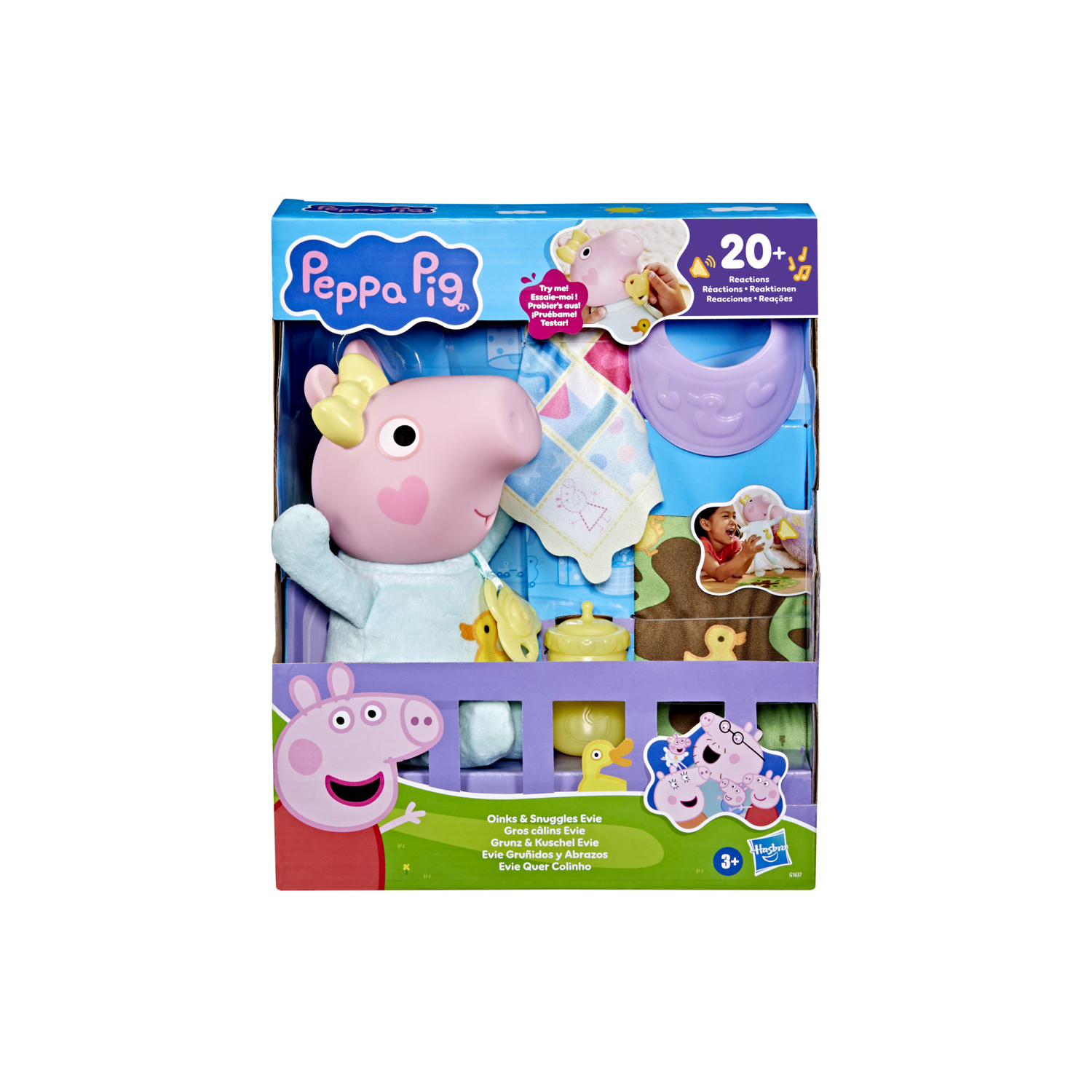 Hasbro Multi Peppa Pig Oinks & Snuggles Evie