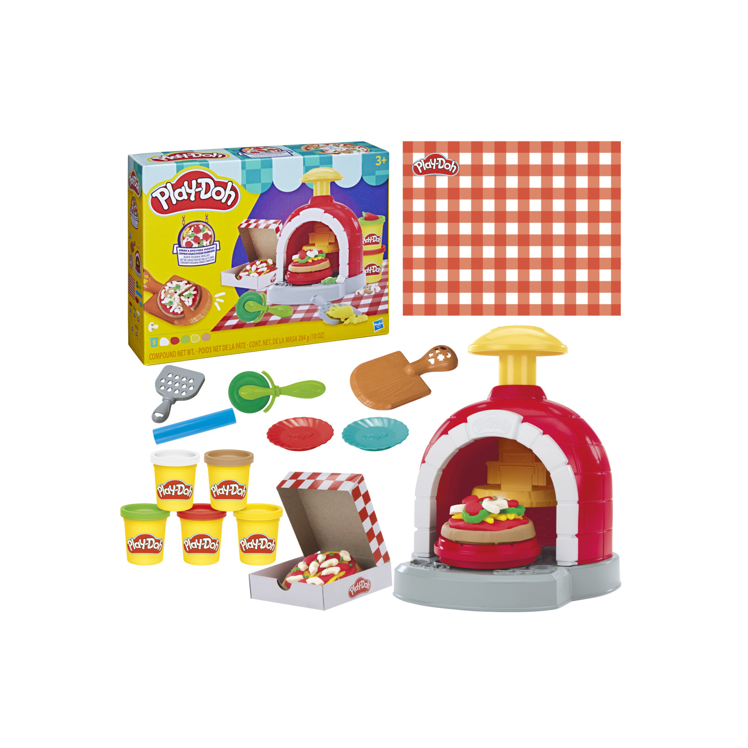 Hasbro Multi Play-Doh Stamp And Spin Pizza Playset