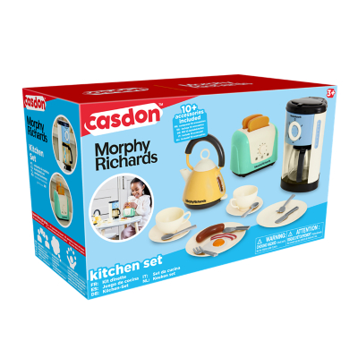 Casdon Morphy Richards Tostadora De Juguete Con Acción Emergente – Incluye 2 Tostadas De Simulación, Para Niños A Partir De 3 Años (color Verde Azulado)