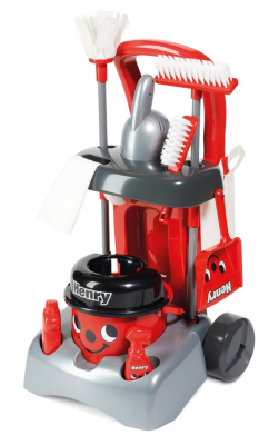 toy henry cleaning trolley