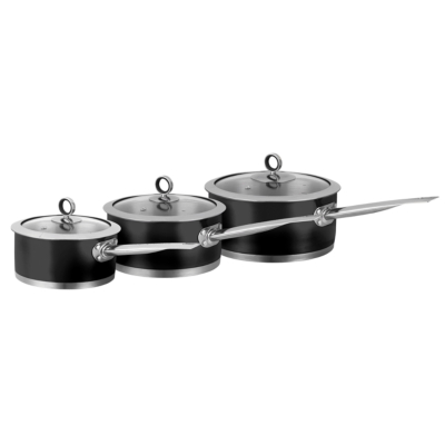 Pannensets Morphy Richards 5Piece Stainless Steel Pan Set Tempered