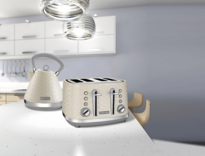 morphy richards 4 slice toaster cream