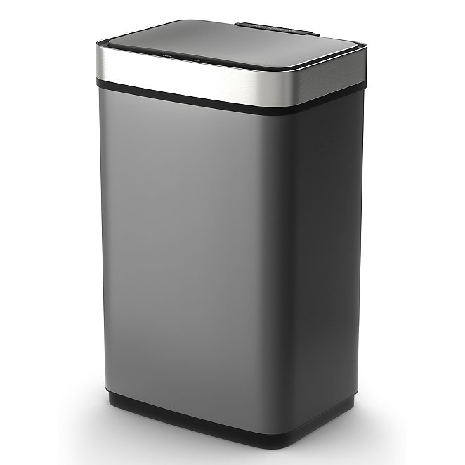 Morphy Richards Pro Rectangular Sensor Bin with Infrared Technology 60 Litre Stainless Steel and Rose Gold 