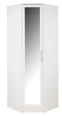 Vienna Corner Wardrobe White Wardrobes George At Asda
