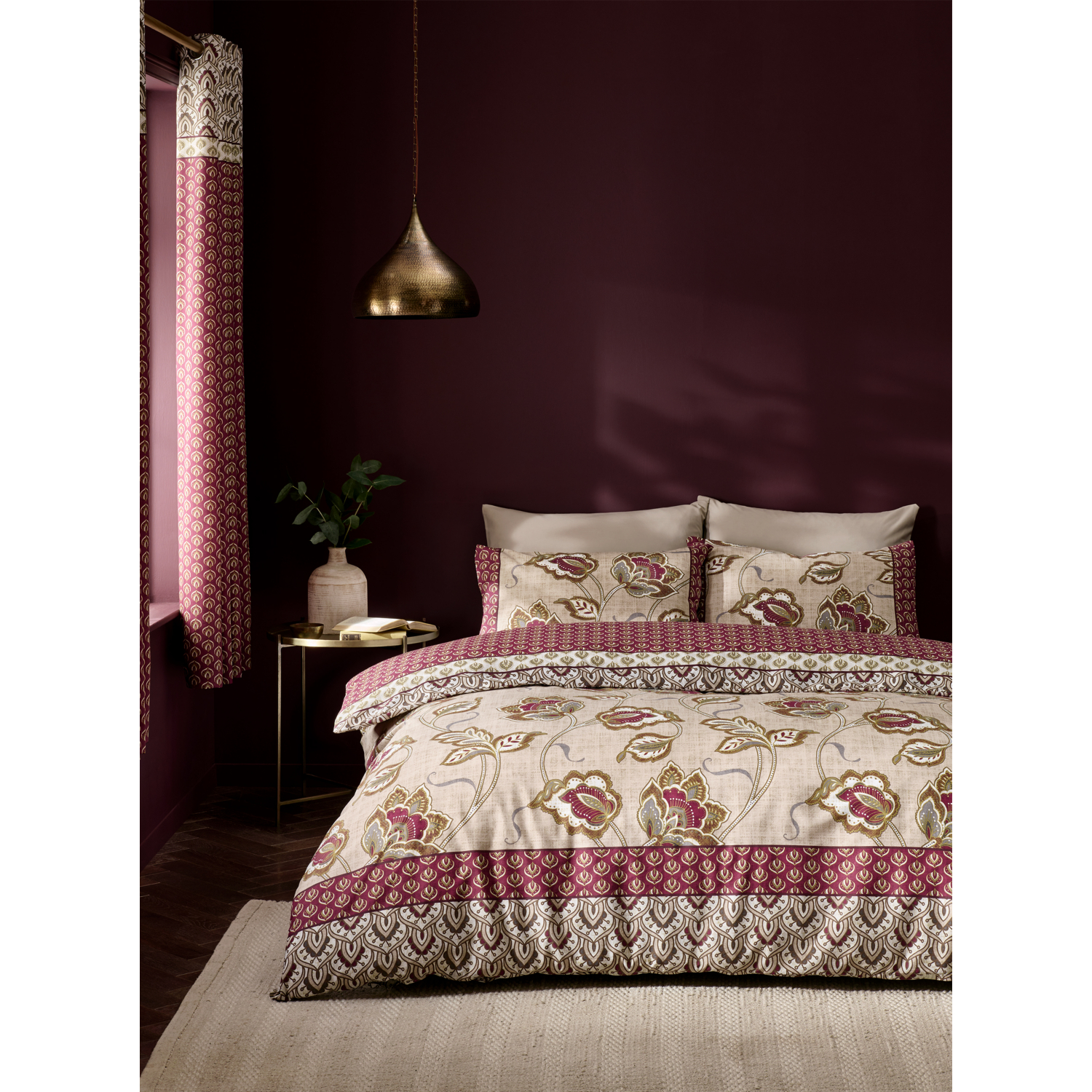 Cat Natural Catherine Lansfield Kashmir Paisley Duvet Set