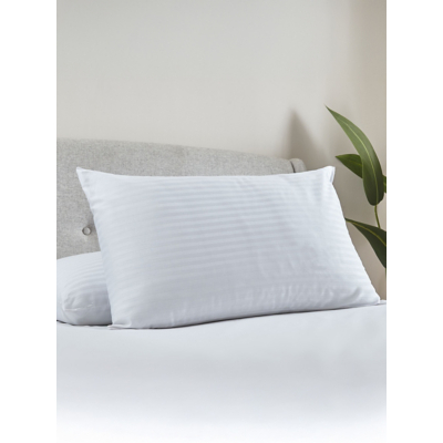 Catherine Lansfield 'Luxury Hotel 300 Thread Count Cotton Stripe' Pillow in White