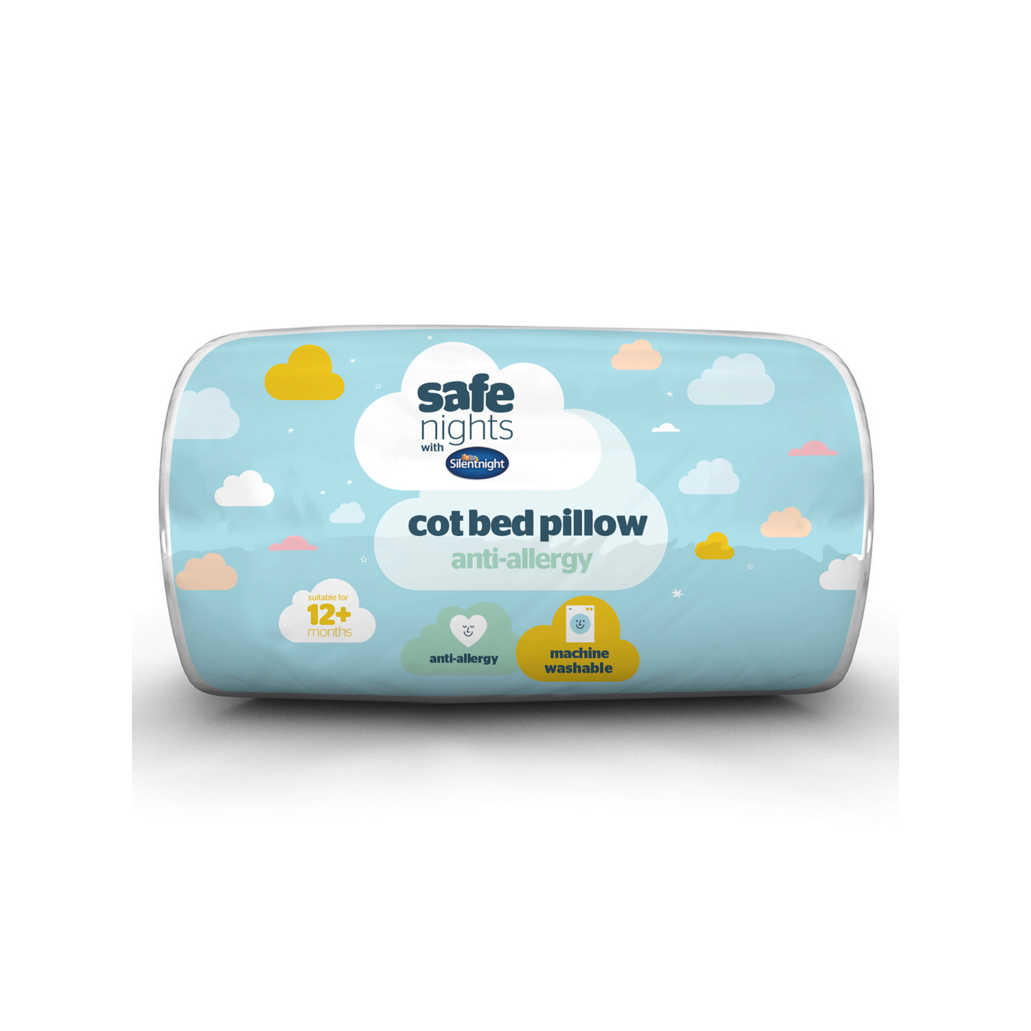 Silent Night White Cot Bed Pillow