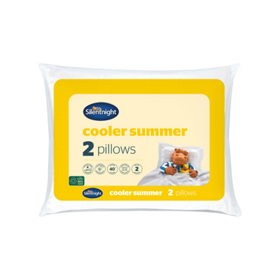 George Silentnight Cooler Summer Pillows- Pack of 2 - White