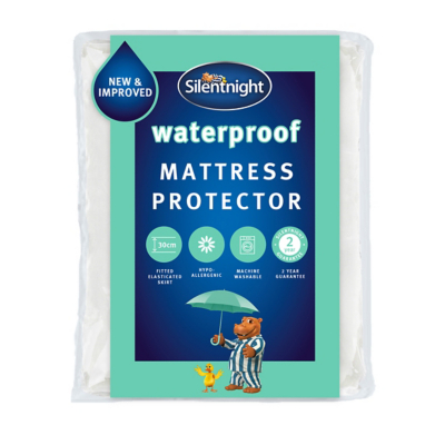 Silentnight White Waterproof Mattress Protector