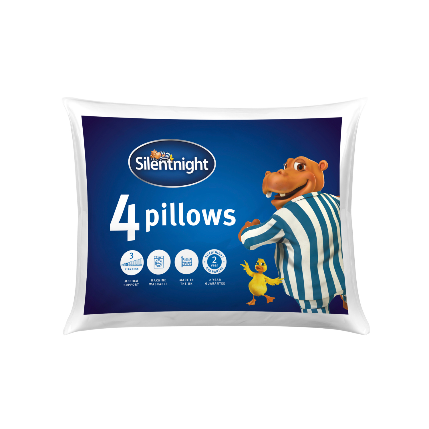 Silentnight White Essentials Pillow - 4 Pack