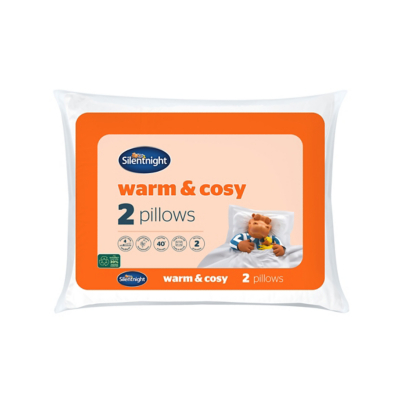 George Silentnight Warm & Cosy Pillows - 2 Pack - White