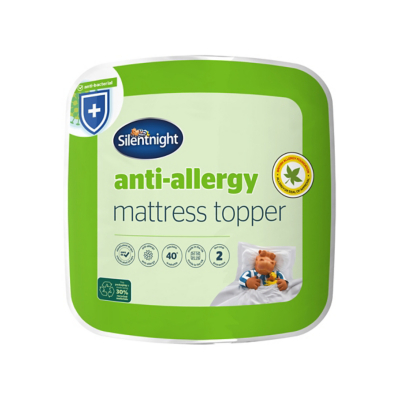 Silentnight Anti Allergy Mattress Topper - Single / White