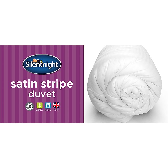 Silentnight Satin Stripe Duvet 13 5 Tog Home George