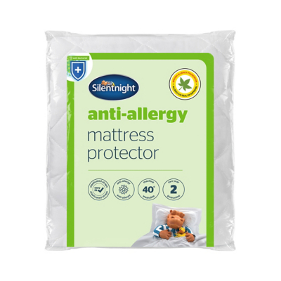 George Silentnight Anti-Allergy Mattress Protector - White
