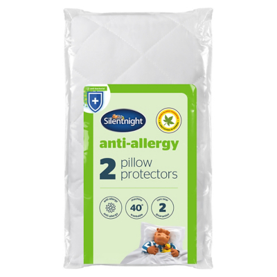 Silentnight Anti Allergy Pillow Protector (2 Pack) - One Size / White